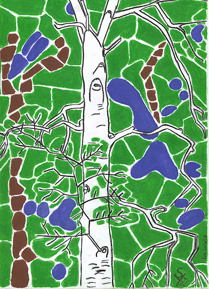 gemaltes_039_Im Wald